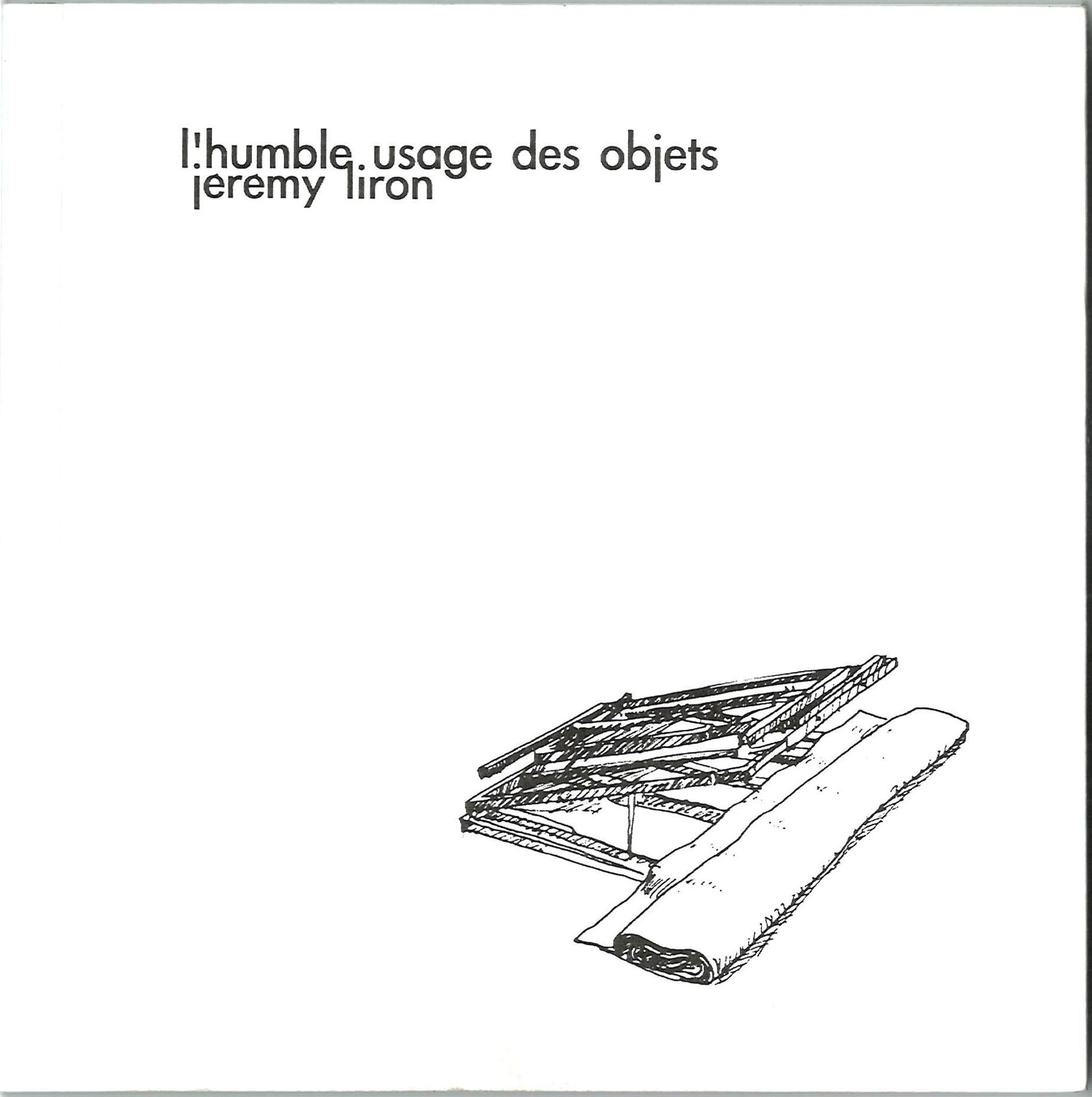 L'humble usage des objets